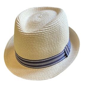 Crewcuts Straw Fedora with Black Band